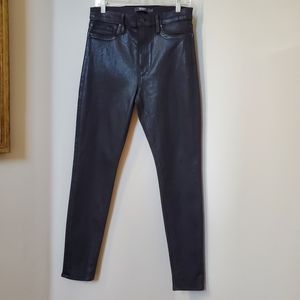Hudson Barbara High Waisted Skinny Jeans Black 30